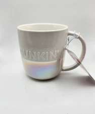 BRAND NEW DUNKIN' DONUTS - WINTER 2024 LARGE 20 OZ OMBRE WHITE CERAMIC MUG
