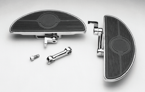 Adjustable Bolt-on Oval Floorboard Chrome For Harley Softail 84-14 FXWG 80-86 - Foto 3 di 3