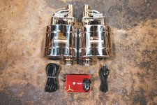 Valvetronic Single Inletoutlet 2.5 Steel Universal Valved Muffler Kit - Pair Valvetronic Single Inletoutlet 2.5 Steel Universal Valved Muffler Kit - Pair