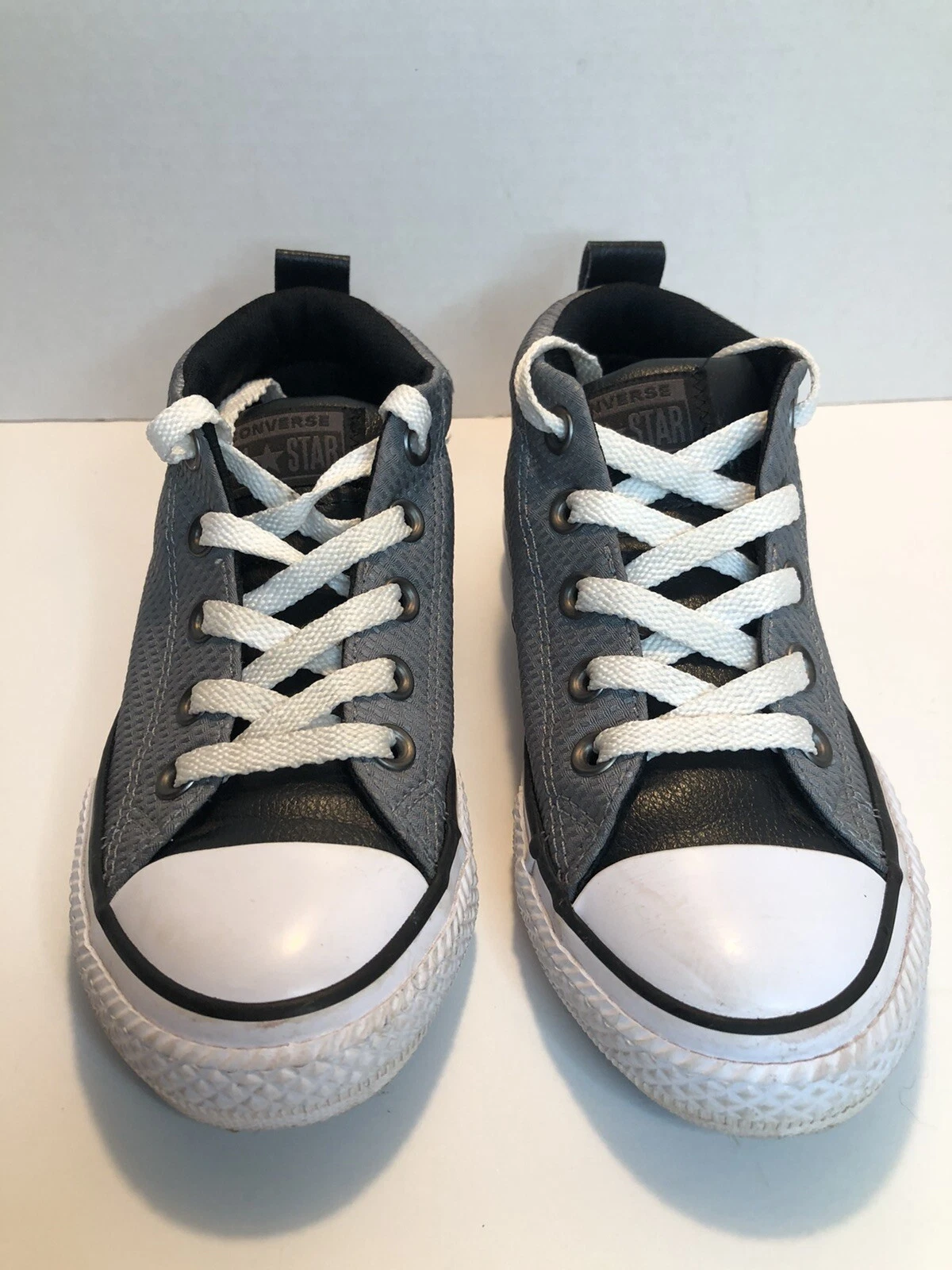Scarpe basse Converse All Star Chuck Taylor bambino giovane grigio tela taglia 1 usate in ottime condizioni