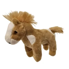Wishpets Joey Horse Pony Plush Stuffed Animal Tan Beige White Colt Mini 4"