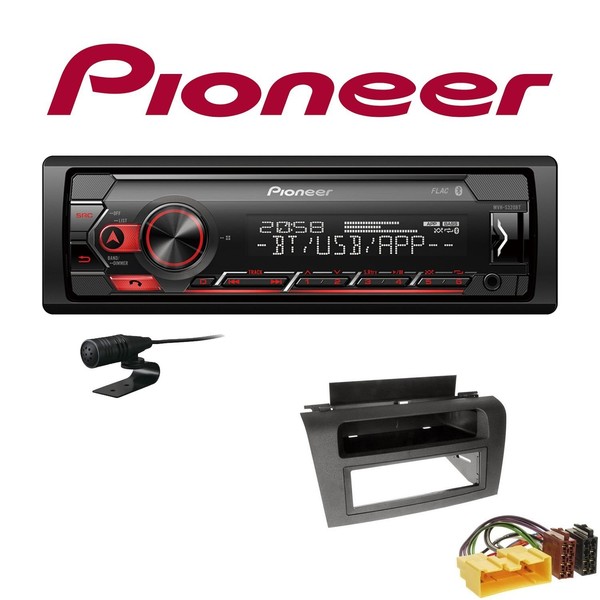 Pioneer 1-DIN Bluetooth Autoradio Android Usb FüR Mazda 3 2003-2009 Schwarz-image