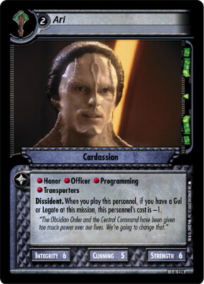 Star Trek 2E: Ari [Ungraded] Premiere 2nd Edition STCCG Decipher 2E | eBay