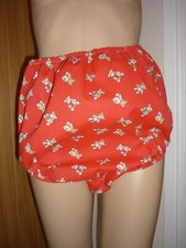 ADULT BABY  RED with  TEDDYS HIGH WAIST 