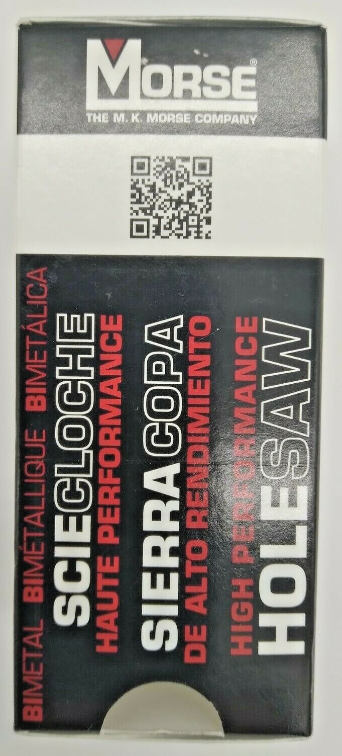 M.K. Morse MK12, 3/4 in.(19mm) Advanced Edge Hole Saw 1/2-20 Arbor Size NEW 