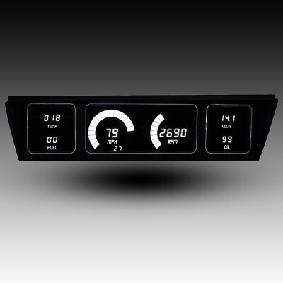 77-90 Chevy Impala Caprice Digital Dash Panel LS Swap Ready White LED's USA Made