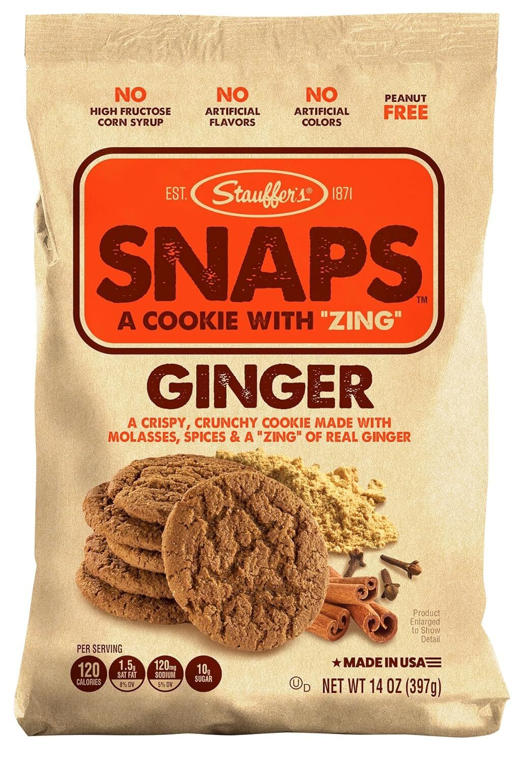 STAUFFERS Ginger SNAPS Cookies 14oz Bag 14 Ounce (Pack of 1) eBay