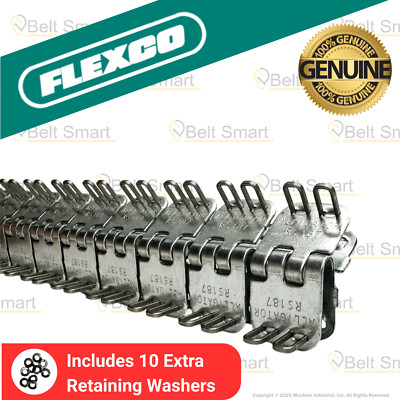 Genuine Flexco RS187J36/900NC Alligator Ready Set Staple Fastener (Box of 4 Set)