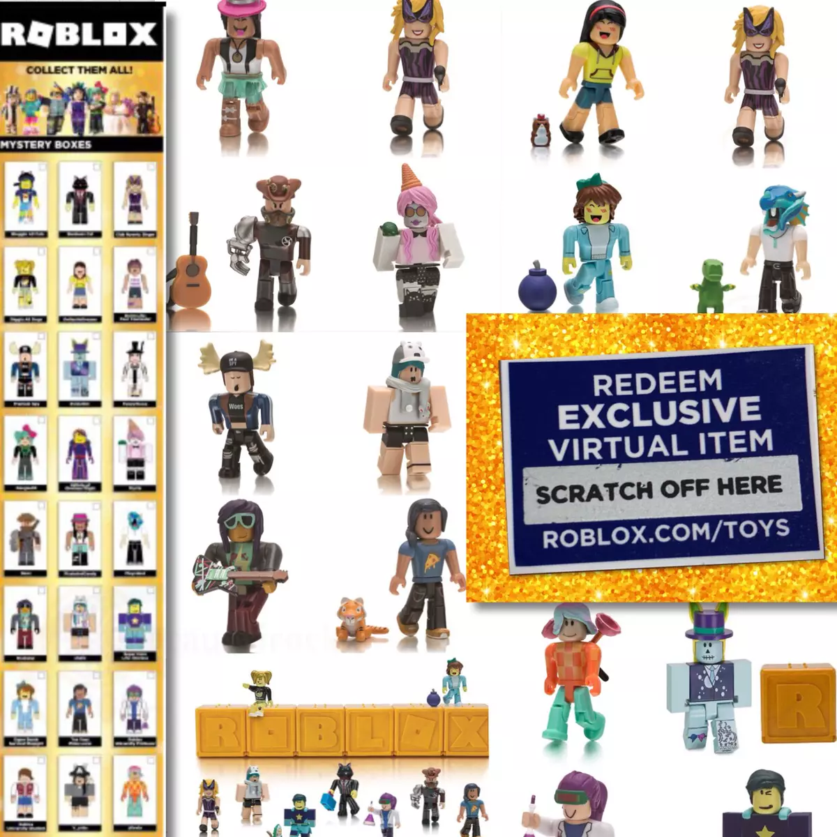 Roblox Multi series Virtual Item Code Sent via Message Pick A Code