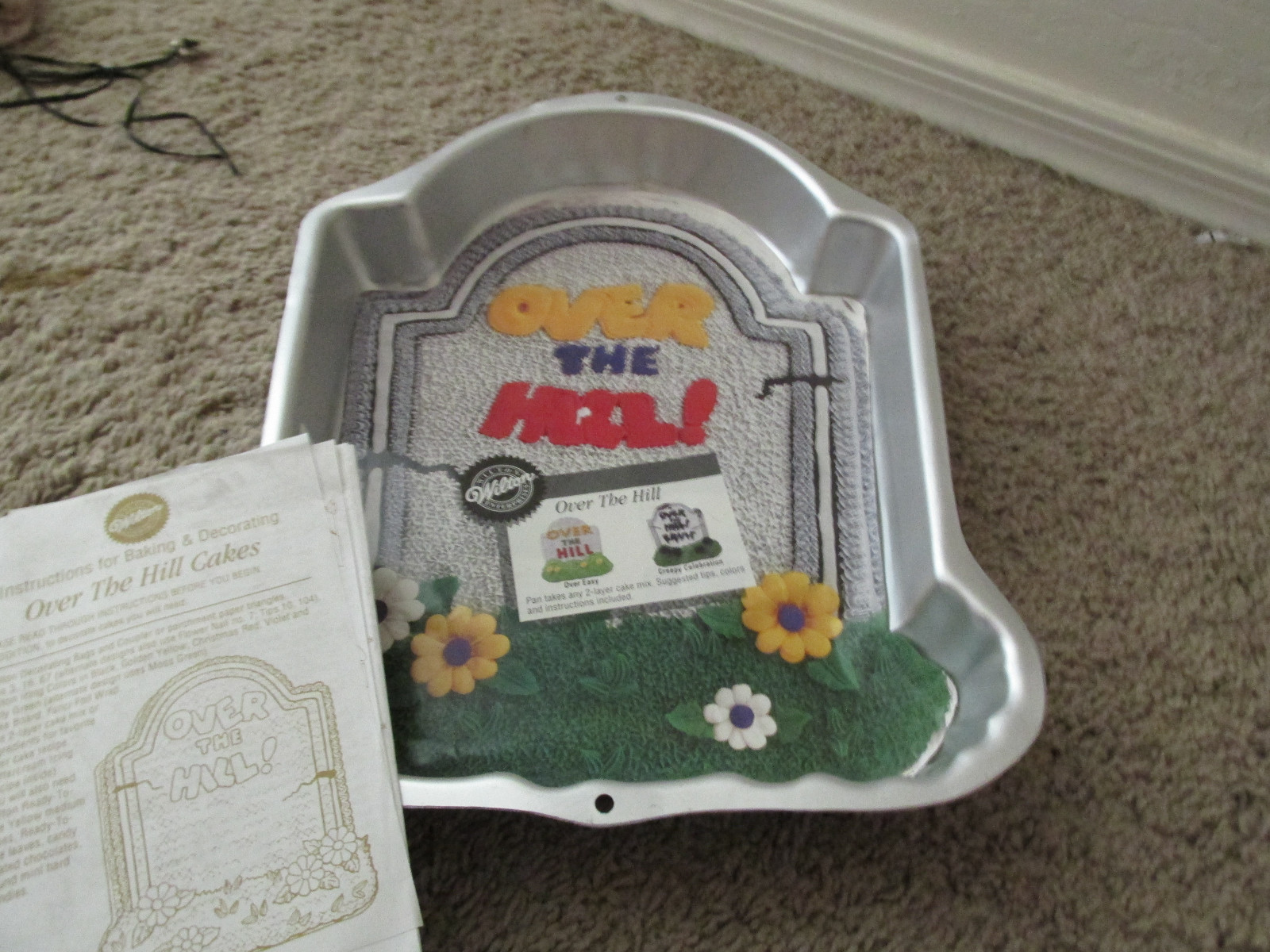 Wilton Tombstone Cake Pan Non Stick Halloween "Over the Hill" Birthday NEW eBay