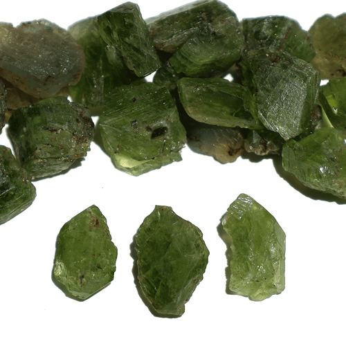21 Pezzi Peridoto Naturale Grandi Dimensioni Alta Qualità Terra Estratto Cristalli Grezzi da Collezione - Foto 8 di 13