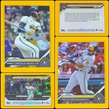 2023 Topps Now Garrett Mitchell/Blake Perkins ROOKIE CARD SP Brewers #56 #379 RC. rookie card picture