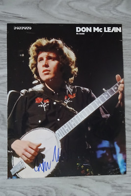 Don McLean Autogramm signed A4 Magazinbild