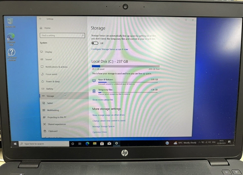 HP Zbook 15u G2 Laptop 15.6" Core i7 8GB RAM 256GB SSD Win 10 Pro Stiff Buttons - Image 3 of 4