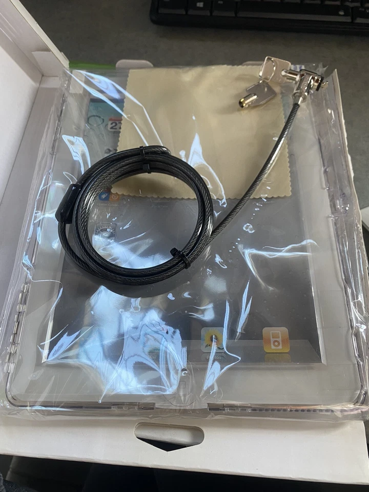 Security lock and cover clear Anti-Theft Display Case for Apple iPad 2/3/4 - Image 2 of 4