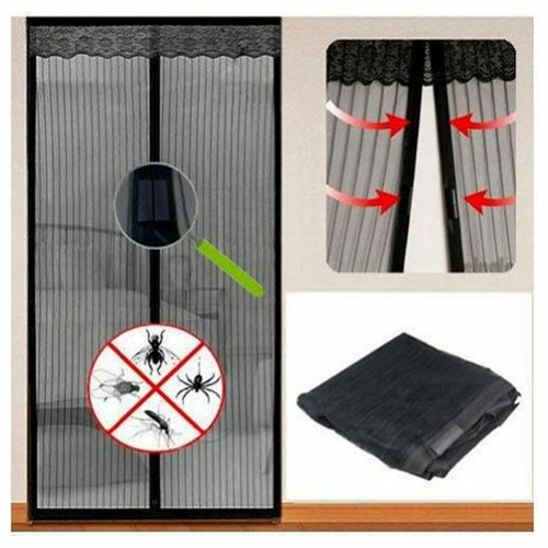 Magnetic Mesh Door Magic Protection Curtain Snap Fly Bug Insect Mosquito Screen - Picture 8 of 14