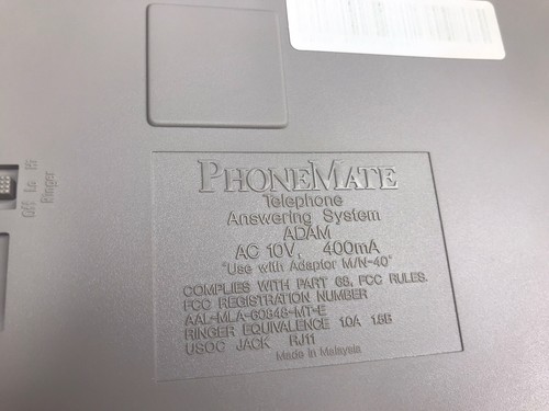 VTG PHONEMATE "Adam" CYFROWA SEKRETARKA I ZAAWANSOWANY TELEFON Telefon NOWY - Zdjęcie 5 z 11