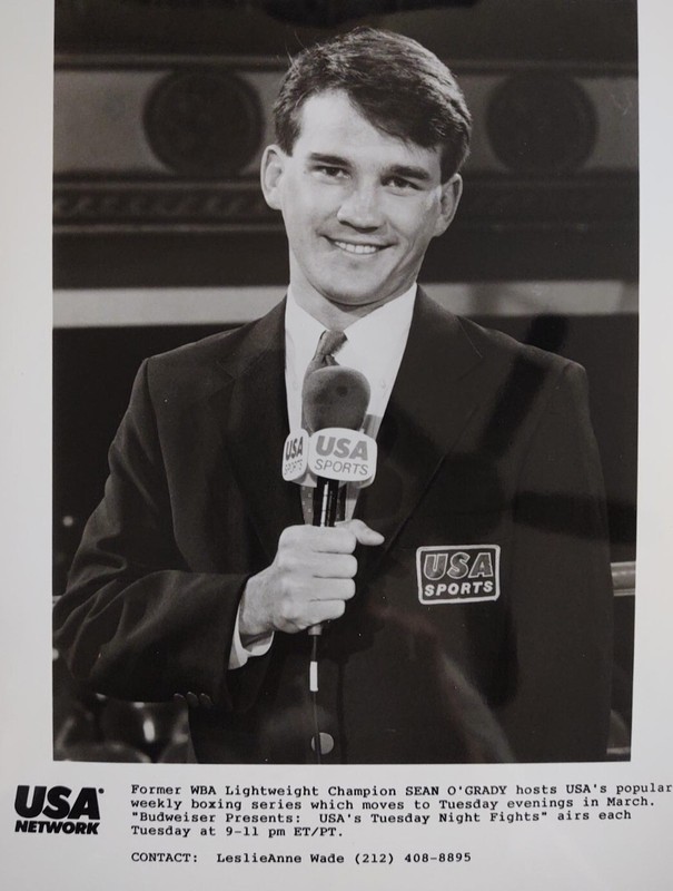 Original 8x10 USA Network Press Photo Boxer Sean O'Grady Tuesday Night Fights
