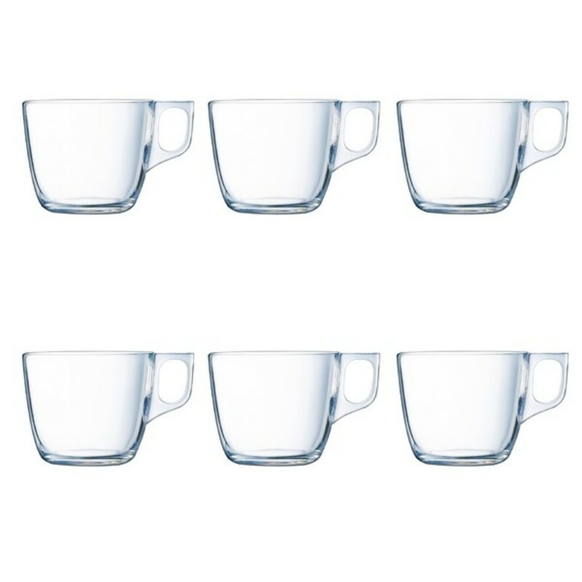 Set di Tazze da Caffè Luminarc Nuevo Trasparente Vetro 220 ml 6 Pezzi (6 pcs)