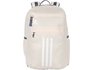 adidas Unisex League 3 Stripe Backpack Pink Tint/Onix/White 14.25 ...
