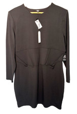 Express Body Contour Collection Dress Size XLarger Black Lond Sleeve NWT