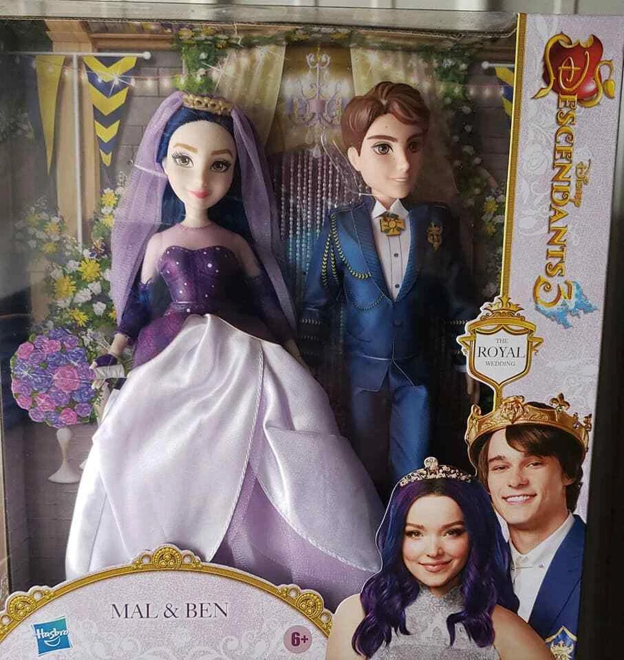 Descendants Mal and Ben Dolls, Inspired by The Royal Wedding