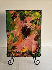 Autumn Dance Oil Painting 9" x 12" Multicolor Signed