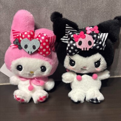 My Melody 50th & Kuromi 20th Anniversary Plush Mascot Keychain Set