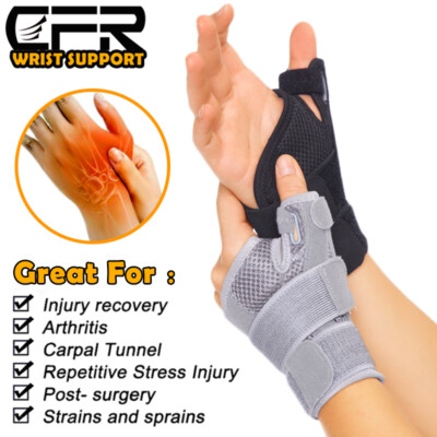 Thumb Wrist Support Brace Carpal Tunnel Sprain Splint Arthritis Left Right