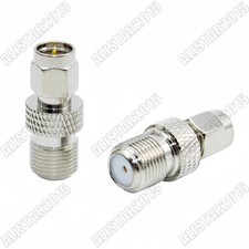 1x SMA Male Plug to F Female Jack Straight Type Adapter Coax Connector SMA-F-JK