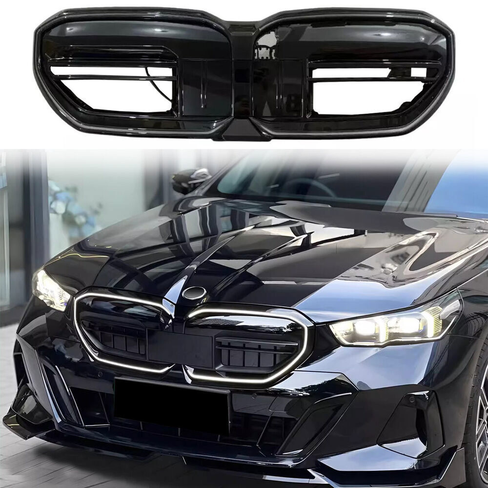  5シリーズ G60 G68 I5 2024 2025 車用フロントグリル Grille for BMW 5 I5 2024 25 G60 G68 Gloss Black LED Grille Update