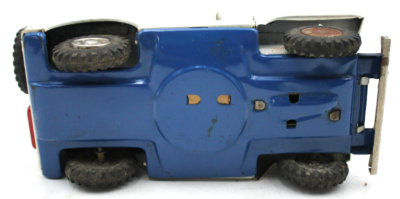 Made in Japan n° 15237 Jeep Police friction tin toy 24,5 cm Peu fréquent