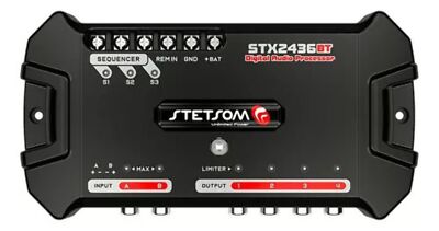 Stetsom STX2436 Bluetooth DSP Crossover & Equalizer 4 Output Channel Full Digita