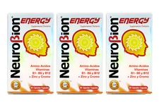 Neurobion Energy -Amino Acids, B Vitamins and Zinc, 60 Caps, 3 BOXES Exp 02/2027