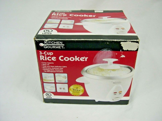 'Kitchen Gourmet' 3 cup Rice Cooker eBay