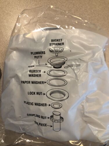 1062348 Kitchen Sink Basket Strainer Replacement Kohler Style Drains Stainless - Picture 3 of 3