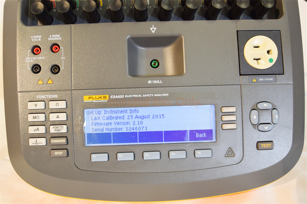 Fluke ESA620 Electrical Safety Analyzer with Software & Accessories eBay