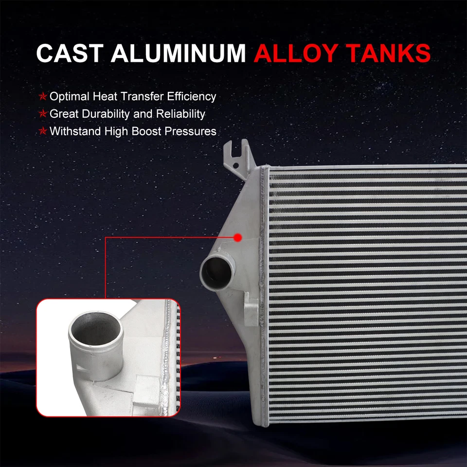 ALL Aluminum Intercooler for 2003-2009 Dodge Ram 2500 5.9L 6.7L Turbocharged - Image 3 of 4