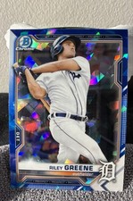 2021 Bowman Sapphire Edition - Chrome Prospects Riley Greene #BCP-4 (RC)