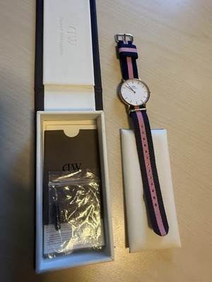 Daniel Wellington Classic Uhr Roségold - blau/rosa - kaum getragen - mit OVP