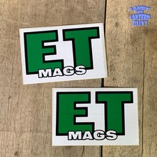 Shipped - 1970s Et Mag Wheels - Pair Vintage Sticker Pikes Peak Racing