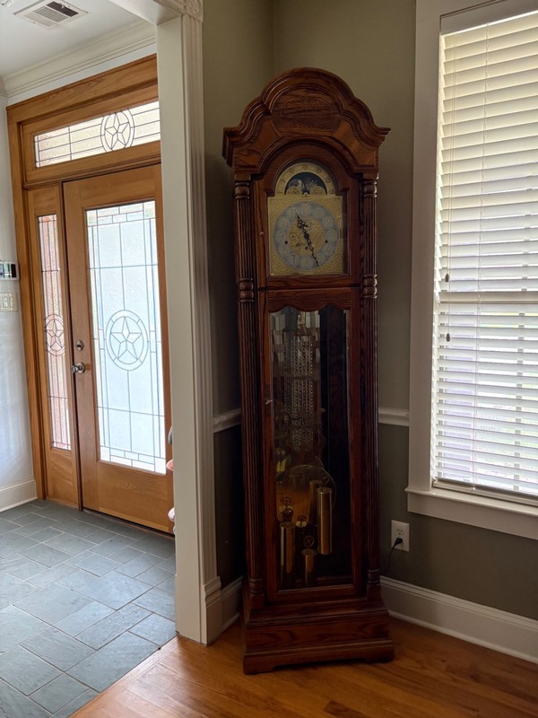 Howard Miller Heirloom Grandfather Clock 66th Anniversary 6ft tall