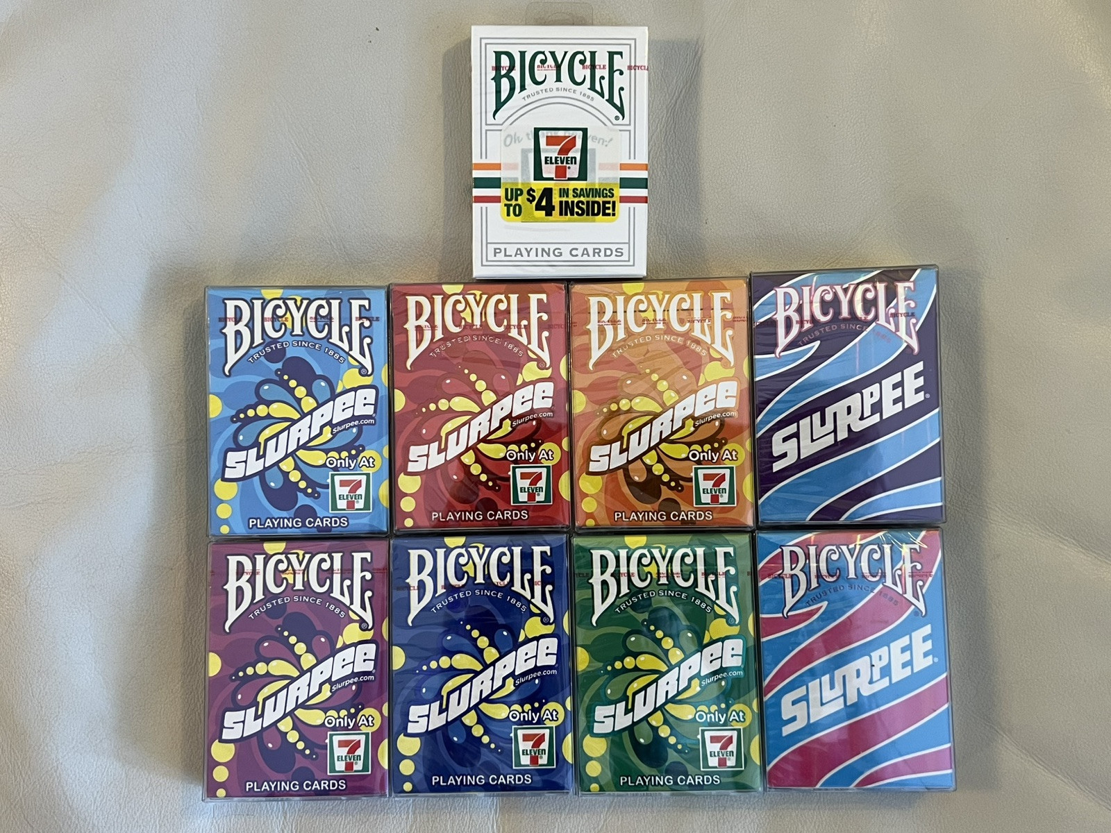 7-Eleven 7-11 Slurpee Playing Cards 9 Decks Bicycle Cardistry