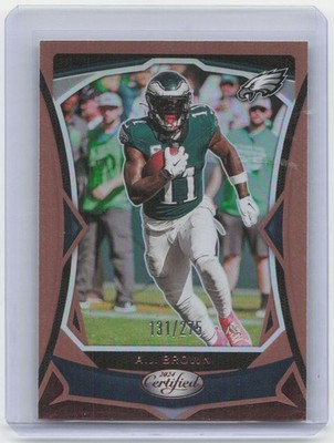 2024 Panini Certified A.J. Brown Mirror Bronze #/275 Philadelphia Eagles