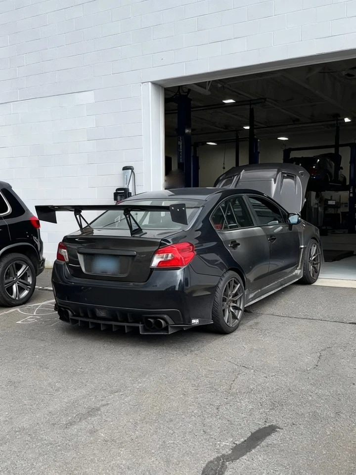 Fibra de carbono con adorno de maletero para SUBARU 2015-2021 Impreza WRX STI maletero tapa bota Foto 2 de 4