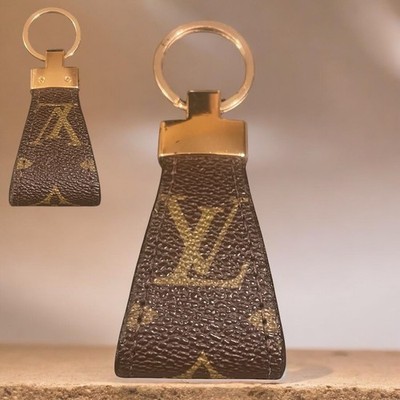 Upcycled LV Canvas Keychain| Handmade Luxury Designer