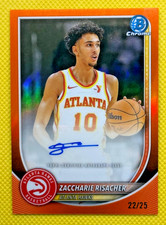 Zaccharie Risacher #BCA-ZR [Orange Refractor] 2025 Bowman Chrome Auto /25 💥