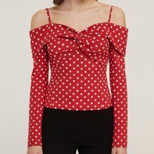 NWT Anouki Polka Dot Blouse 2