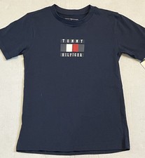 Tommy Hilfiger Boys T-Shirt Size 7 Navy Blue NEW