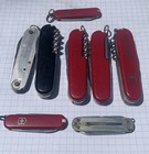 Lot of 8 Victorinox Swiss Army Knives 91mm 58mm For Parts or Repair — photo 2